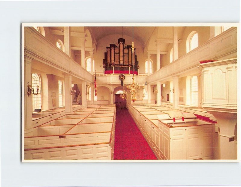 Postcard Old North (Christ Church) Of Paul Revere Fame, Boston, Massachusetts