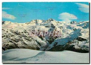 Postcard Modern Valle d'Aosta Gressoney Catena del M Rosa