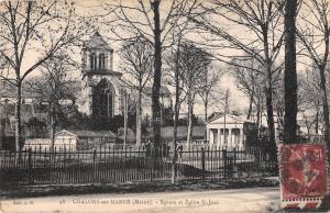 BF6280 chalons sur marne square et eglise st jean france      France