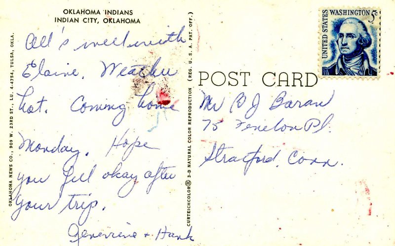 OK - Indian City. Oklahoma Indians