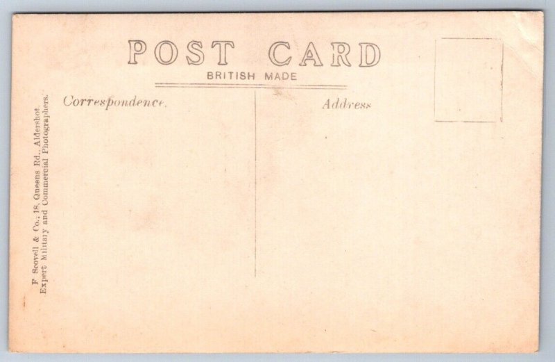 Soldier On Horseback, WWI Era, British Real Photo RPPC Postcard