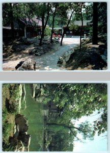 2 Postcards BEIJING, CHINA ~ Historic DIAOYUTAI Qing Lu Hall Tong Le Garden