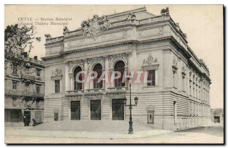 Sete - This - Bathing Resort - Grand Theater Municipal - Louise 1911 - Old Po...