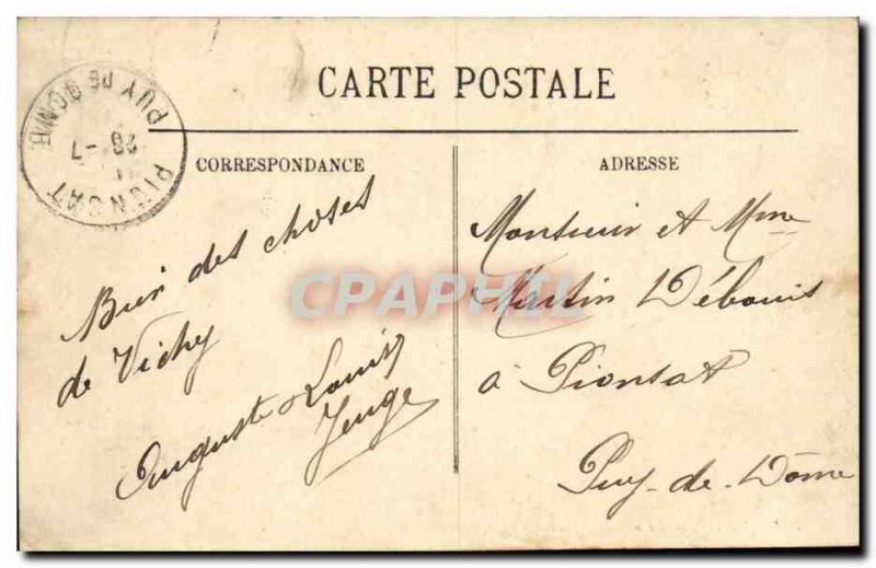 Vichy Old Postcard Rue de Nimes