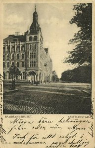 sweden, KRISTIANSTAD, Sparbankhuset (1900s) Postcard