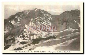 Old postcard Haute Savoie Mont Blanc View from the Mont d'Arbois