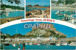 Modern Postcard Greetings From Jersey has an area of ??116 square Kilometers