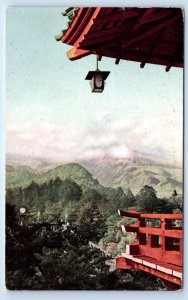 Nikko Mountains in early Autumn from Hotel JAPAN Postcard