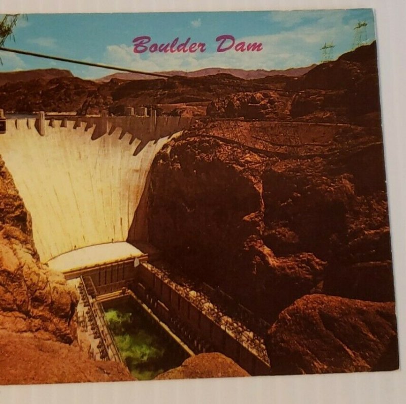 Vintage Postcard Boulder Dam Colorado River Arizona Nevada 1989   342