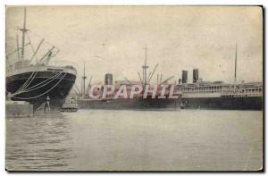 Old Postcard Boat Marseille Ports