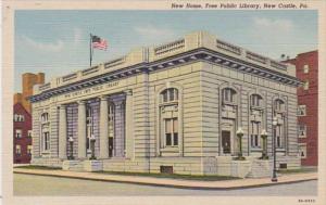 Pennsylvania New Castle New Home Free Public Library Curteich