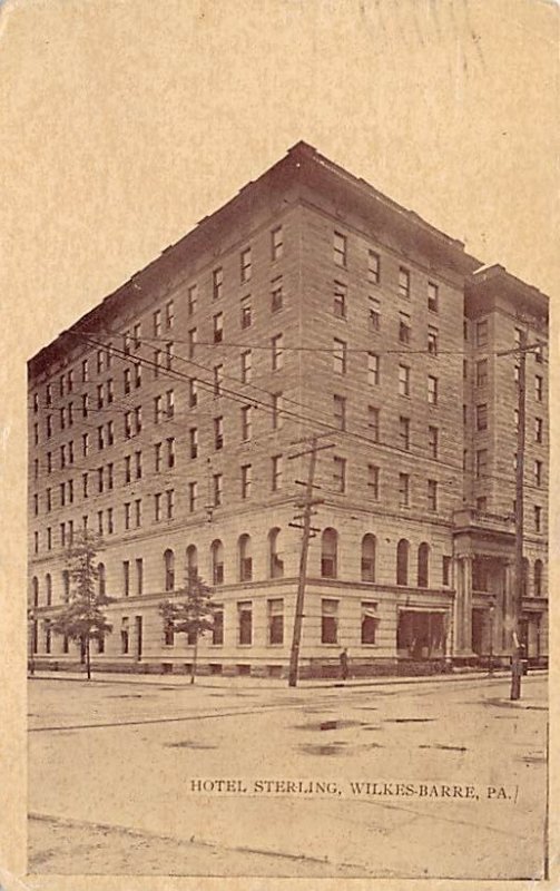 Hotel Sterling Wilkes-Barre, Pennsylvania PA Postcards