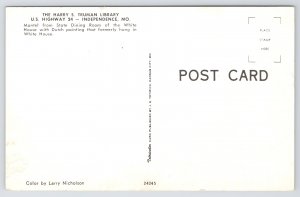 Independence MO~Pres Truman Library~Mantel~Dutch Painting From White Hse~Vtg PC