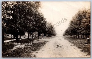K49/ Sunfield Michigan RPPC Postcard c1910 Washington St Homes 496