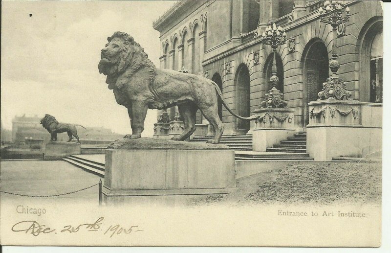 Chicago, Entrance To Art Institute