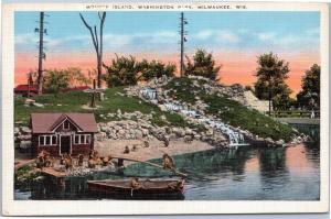 Monkey Island, Washington Park, Milwaukee Wisconsin by E. C. Kropp