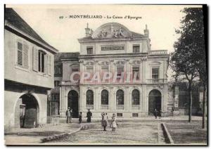 Old Postcard Bank Montbeliard Caisse d & # 39Epargne