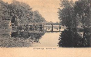 CONCORD, MA Massachusetts  CONCORD BRIDGE  Middlesex Co  c1900's UDB Postcard