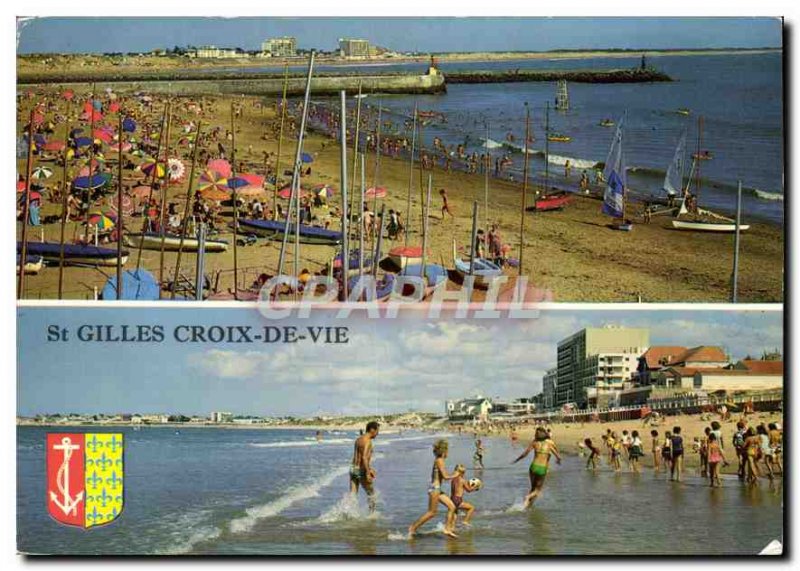 Modern Postcard The Tourist Vendee St Gilles Croix de Vie Beaches