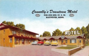 Rochester, MN Minnesota  CONNOLLY'S DOWNTOWN MOTEL  Roadside  ca1950's Postcard