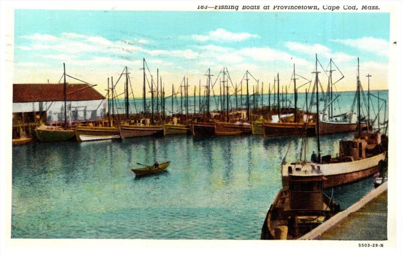 Massachusetts  Provincetown   Fishing Boats  moored