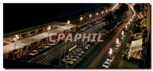 Nice Modern Postcard the night Ms Promenade des Anglais