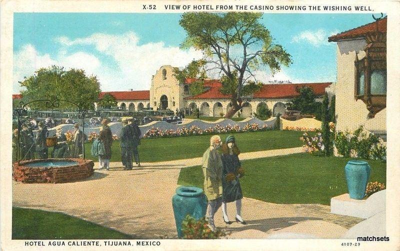 1920s View of Hotel Casino Wishing Well Agua Caliente Tijuana 5006 Western