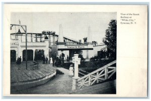 c1905's View Of The Scenic Railway At White City Syracuse New York NY Postcard