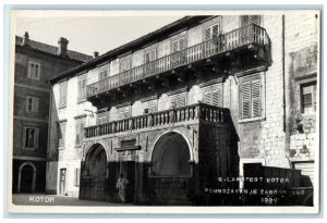 c1930's Front View of Building Kotor Montenegro Unposted RPPC Photo Postcard