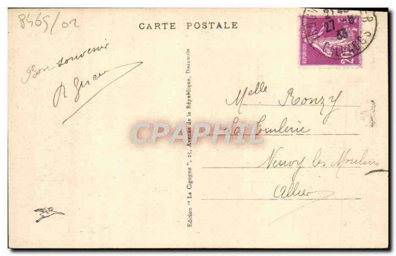 Old Postcard Deauville Beach fieurie the royal hotel