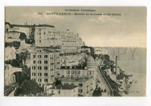 289563 MONACO MONTE-CARLO Climbing the Costa and Hotels 1904 y RPPC to England