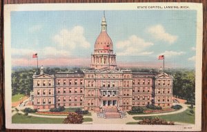 Vintage Postcard 1950 State Capitol Building, Lansing, Michigan (MI)