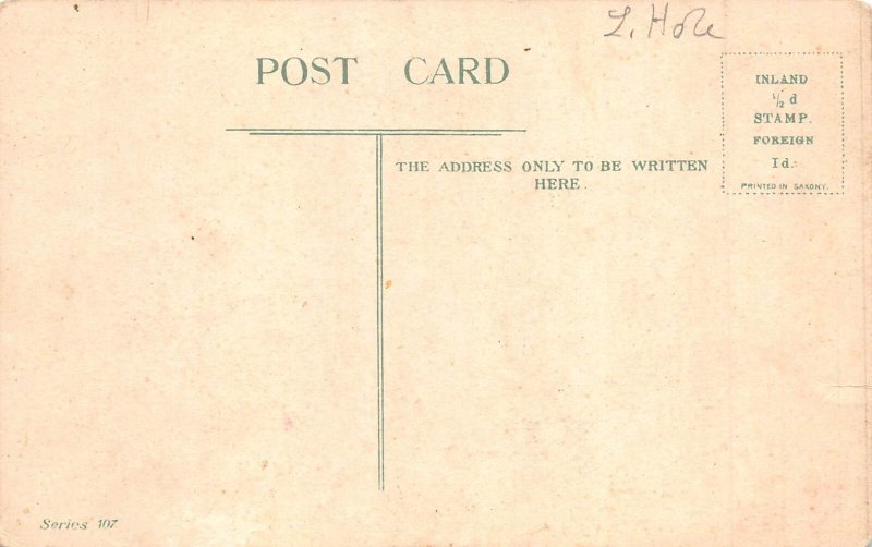 Animals Anthropomorphic Monkey Couple Fight The Quarrel Scene III postcard B920