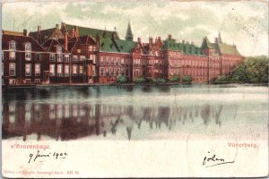 Netherlands Den Haag Vijverberg The Hague Vintage Postcard 09.51