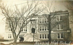 New Kirk Ohio High School 1916 RPPC Photo Postcard 21-6259