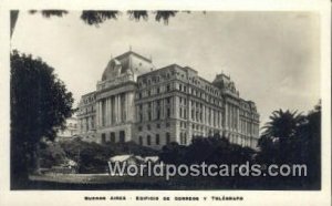 Edificio de Corregos Y Telegrafo Buenos Aires Argentina Unused 