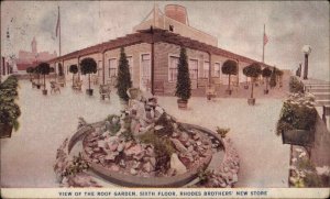 Tacoma Washington WA Rhodes Brothers Roof Garden c1910 Postcard