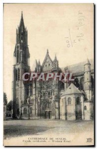 Postcard Old Cathedral of Senlis western fa?ade