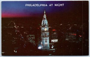 Postcard - Philadelphia at Night, Pennsylvania, USA