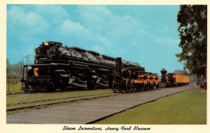 Steam Trains Henry Ford Museum De Witt Clinton Sam Hill c1960s Vintage Postcard