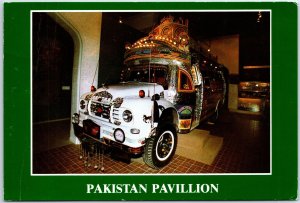 VINTAGE CONTINENTAL SIZE POSTCARD THE PAKISTAN PAVILLION TRADITIONALLY DECORATED