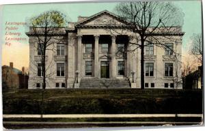 Lexington Kentucky Public Library c1912 Vintage Postcard M24