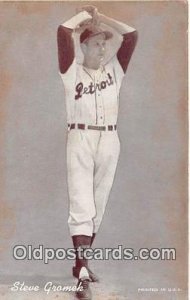 Steve Gramek Baseball Postcard Base Ball Post Card Non Postcard back