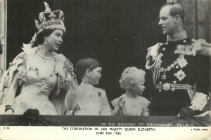 British Royalty Postcard the Coronation of her Majesty Queen Elizabeth 1953