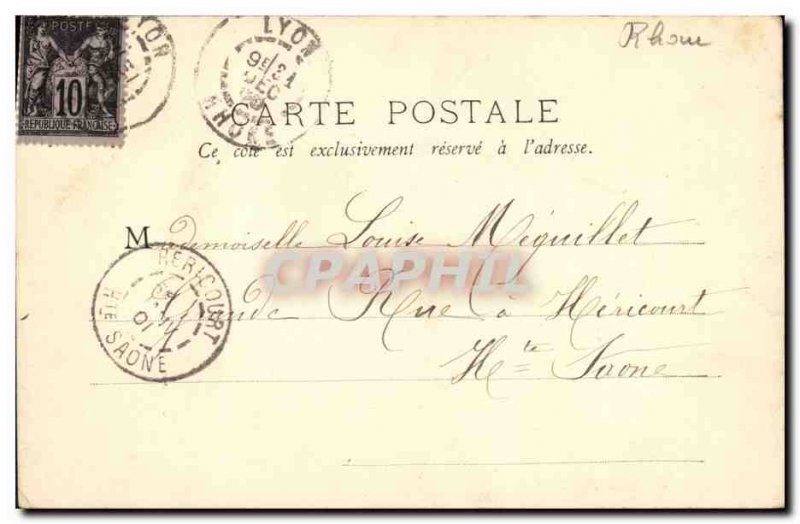 Old Postcard Coteau de Fourviere Lyon