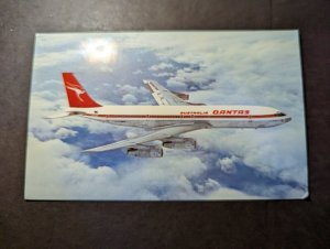 Mint Australia Aviation Postcard Qantas Airways Boeing 707