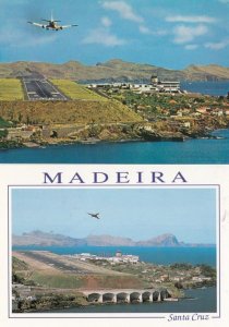 Santa Cruz Airport Portugal 2x Madeira Postcard s