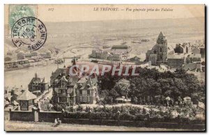 Old Postcard Treport General view taken from the cliffs