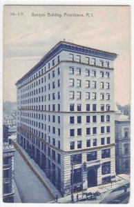 Banigan Building Providence Rhode Island 1910c glitter postcard