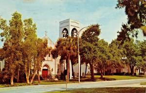 SARASOTA FLORIDA~EPISCOPAL CHURCH OF THE REDEEMER-1970s POSTMARK POSTCARD